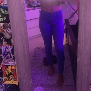 pacsun blue skinny jeans